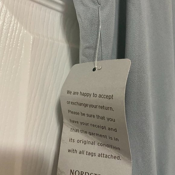 Show Me Your MuMu Kendall Maxi Dress in Steel Blue Chiffon L - Picture 4 of 7